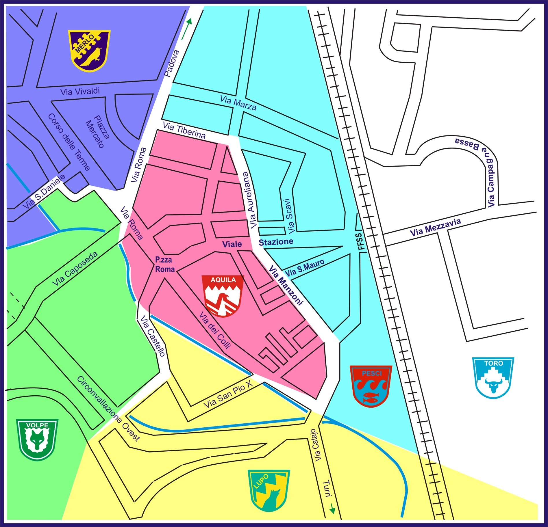 Contrade mappa